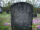 Headstone, Jacob Poust II, d1833, Moreland Lutheran Cemetery