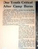 newspaper, Potter Journal_One Youth Critical After Cabin Burns_Berger, Fickinger, Kelsey by Ulkins